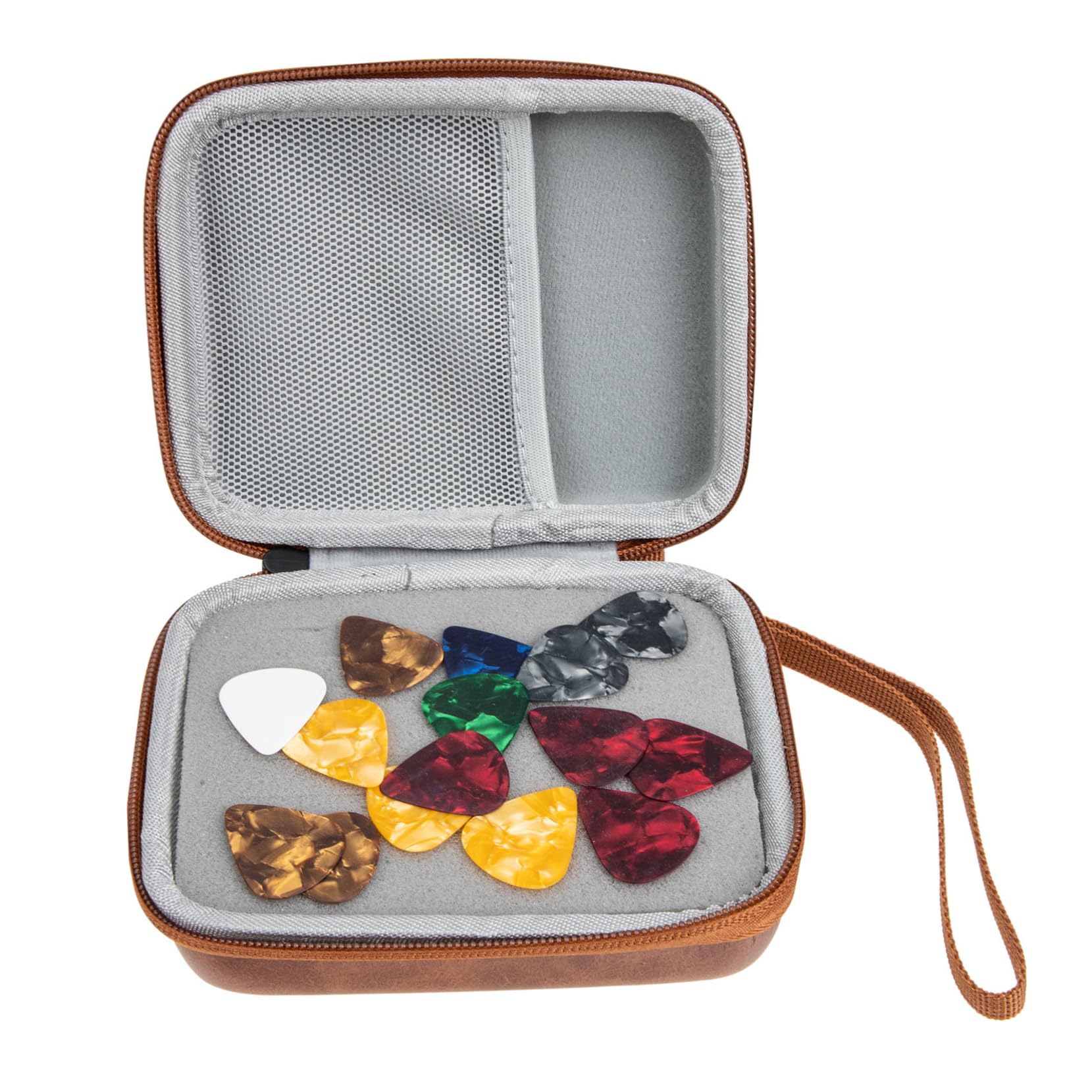 HEMOTON 3 Set Di Plettri Per Chitarra Elettrica Acustica Folk Robusti Con Porta Plettro