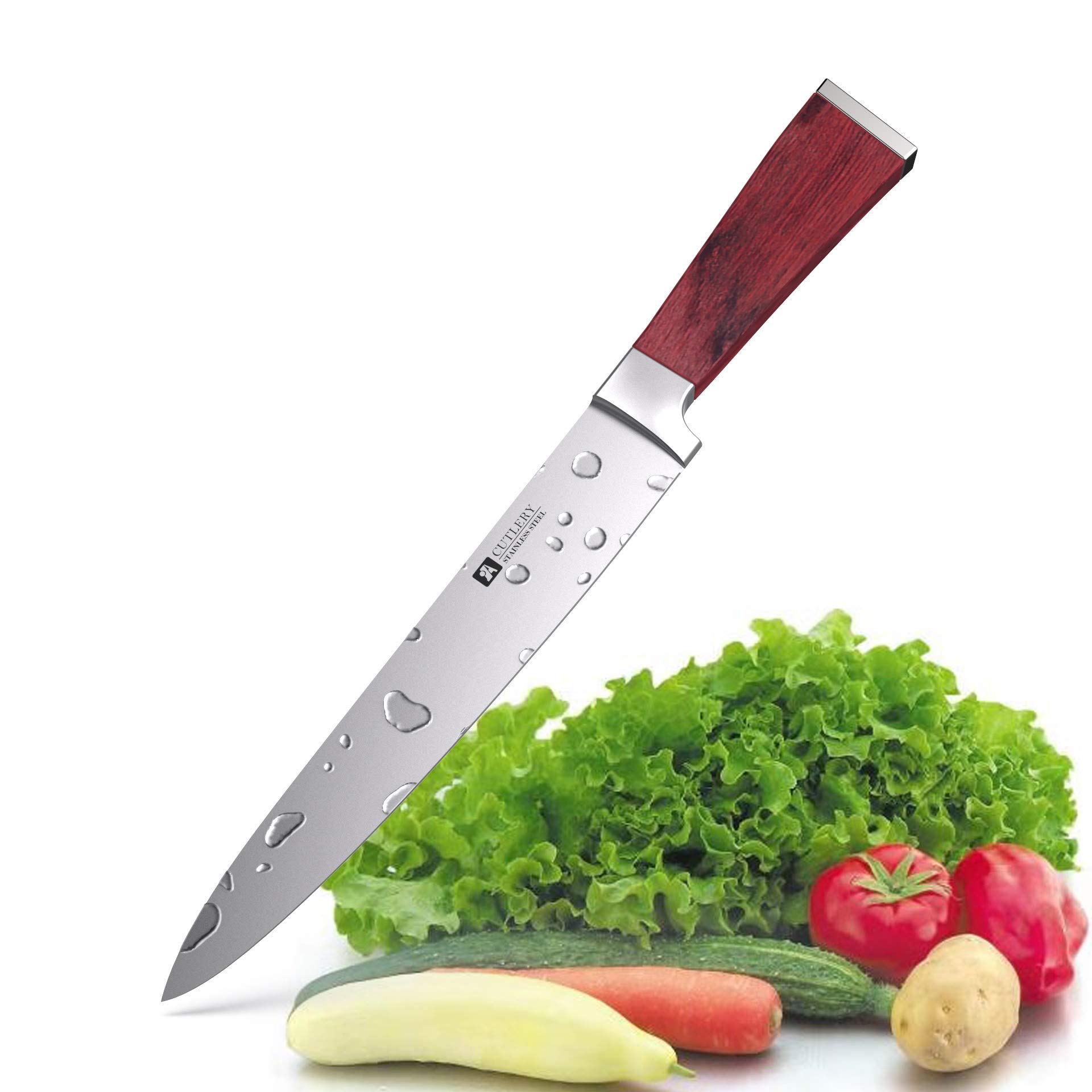 Chef Knife 8" Ultra Sharp Kitchen Knife Stainless Steel Chef's Knife with Ergonomic Handle