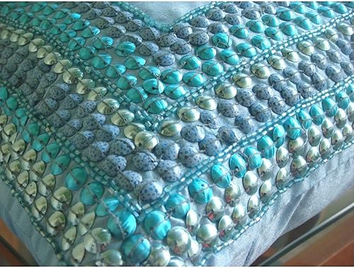 Miniatura 7 de The HomeCentric Funda de cojín para sofá, color gris claro para sofá, de 16 x 16 pulgadas (15.7 x 15.7 in), fundas de almohada de seda con