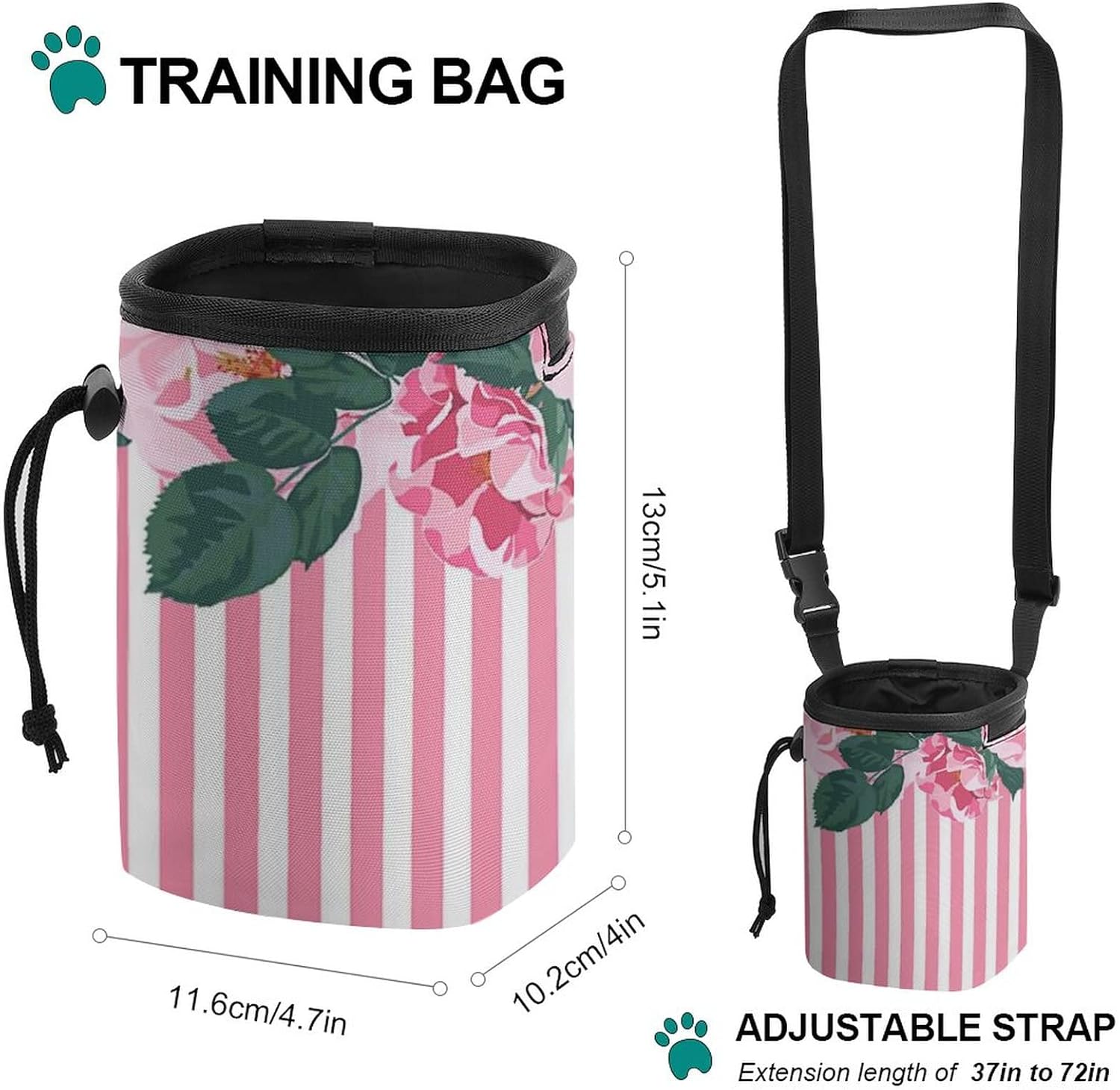 最新コレックション 犬用 訓練バッグ トレーニングポーチ バラ 横縞 ストライプ 犬用おやつポーチ ペットグッズ 犬 トリーツポーチ 多機能訓練ポケット 防水 開閉便利 軽い 便利 耐久 小物収納 ペット お散歩 お出かけ用品 ペットおもちゃ 携帯 ペット用品 Malkatilcara
