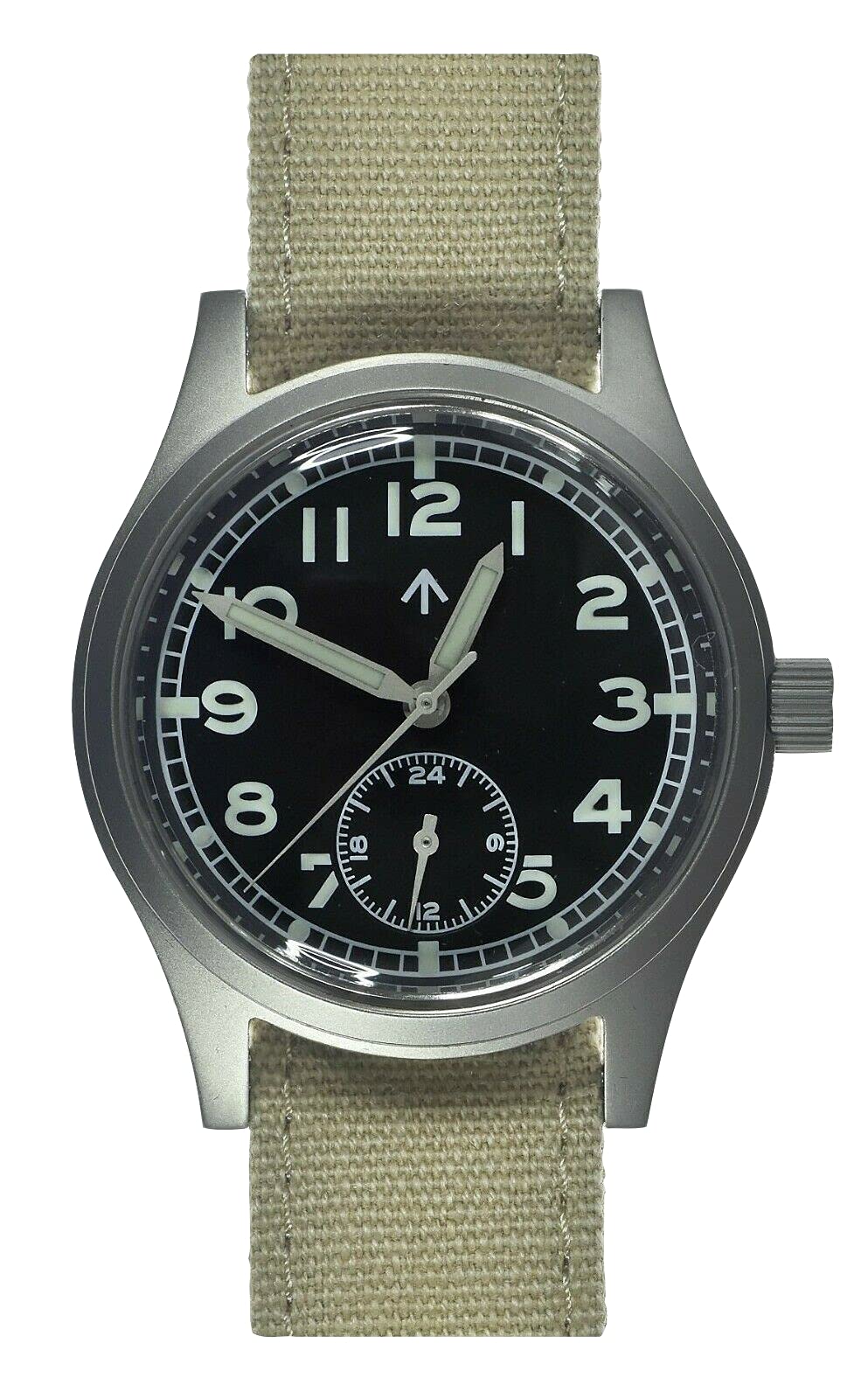 MWC 1940s/1950s Dirty Dozen Pattern Watch with Hybrid Mechanical/Quartz Movement