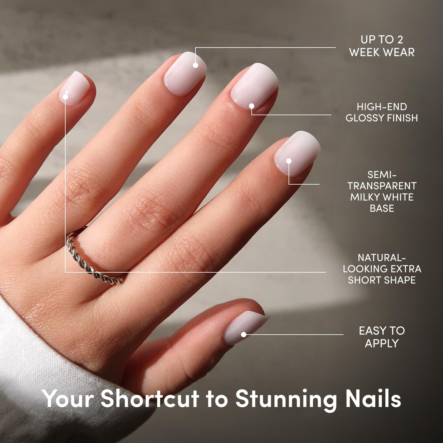 Amazon.com: Glamnetic Press On Nails - Extra Short, Glossy Fake