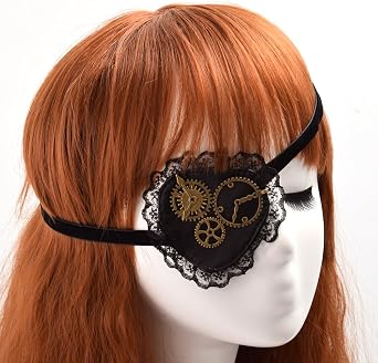 BLESSUME Steampunk Pirate Eyepatch Decorative Costume Accessory