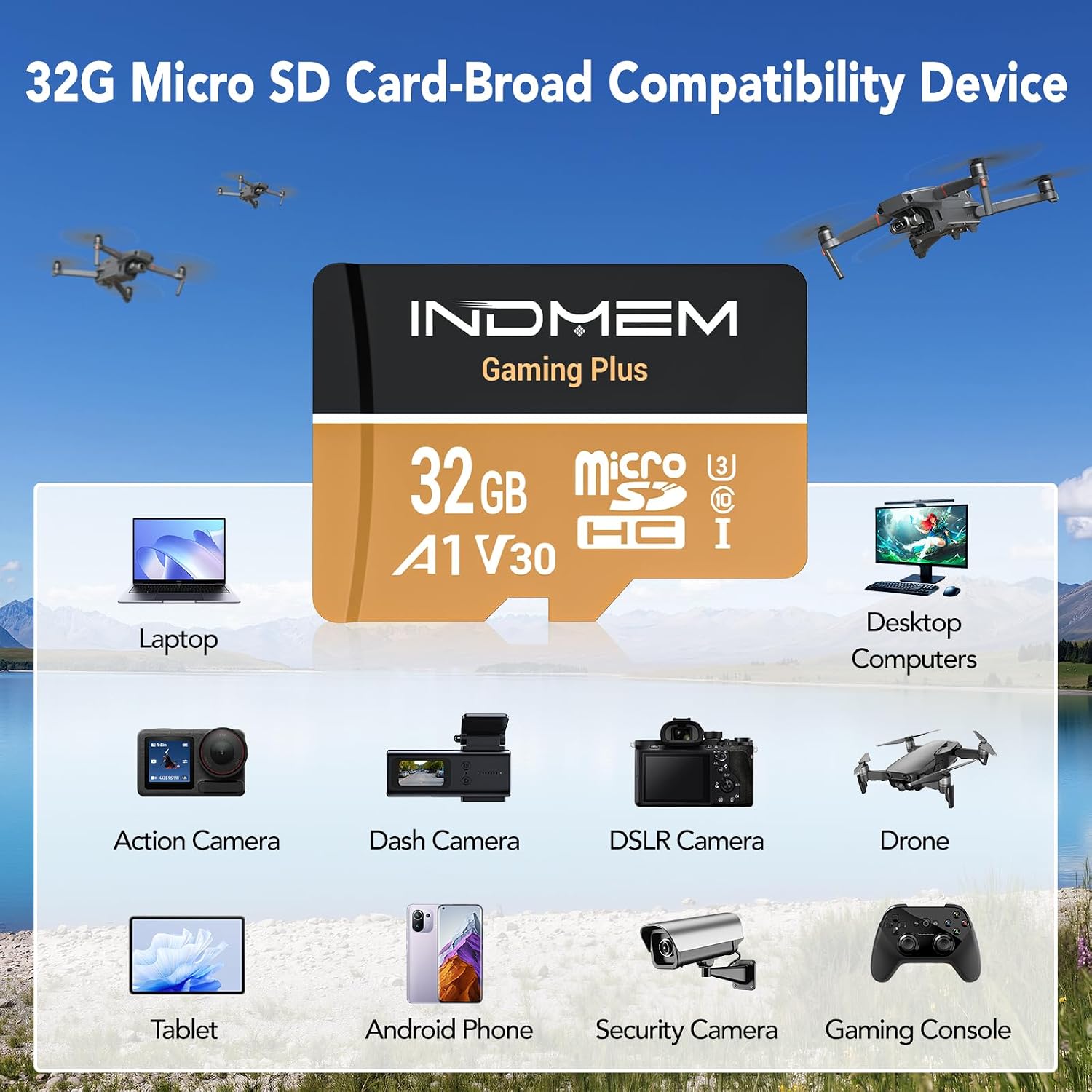 Memory Stick PRO Duo Adapter with 32GB Micro SD Card, Micro SD/SDHC/SDXC to Memory Stick PRO Duo MagicGate Card Compatible with PSP 1000/2000/3000/Cybershot Camera & Handycam,Cell Phone