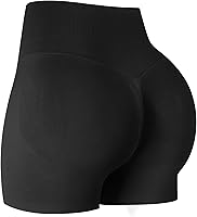 ATHVOTAR Women's High Waisted Seamless Scrunch Butt Lifting Gym Shorts - Squat Proof, Breathable Workout Activewear