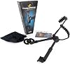 JazzLab Trumpet Holder Medium Size - Black, Plastic & Aluminium - B Flat Trumpet Support - Compact & Foldable - Comfortable for Sitting, Standing or Marching