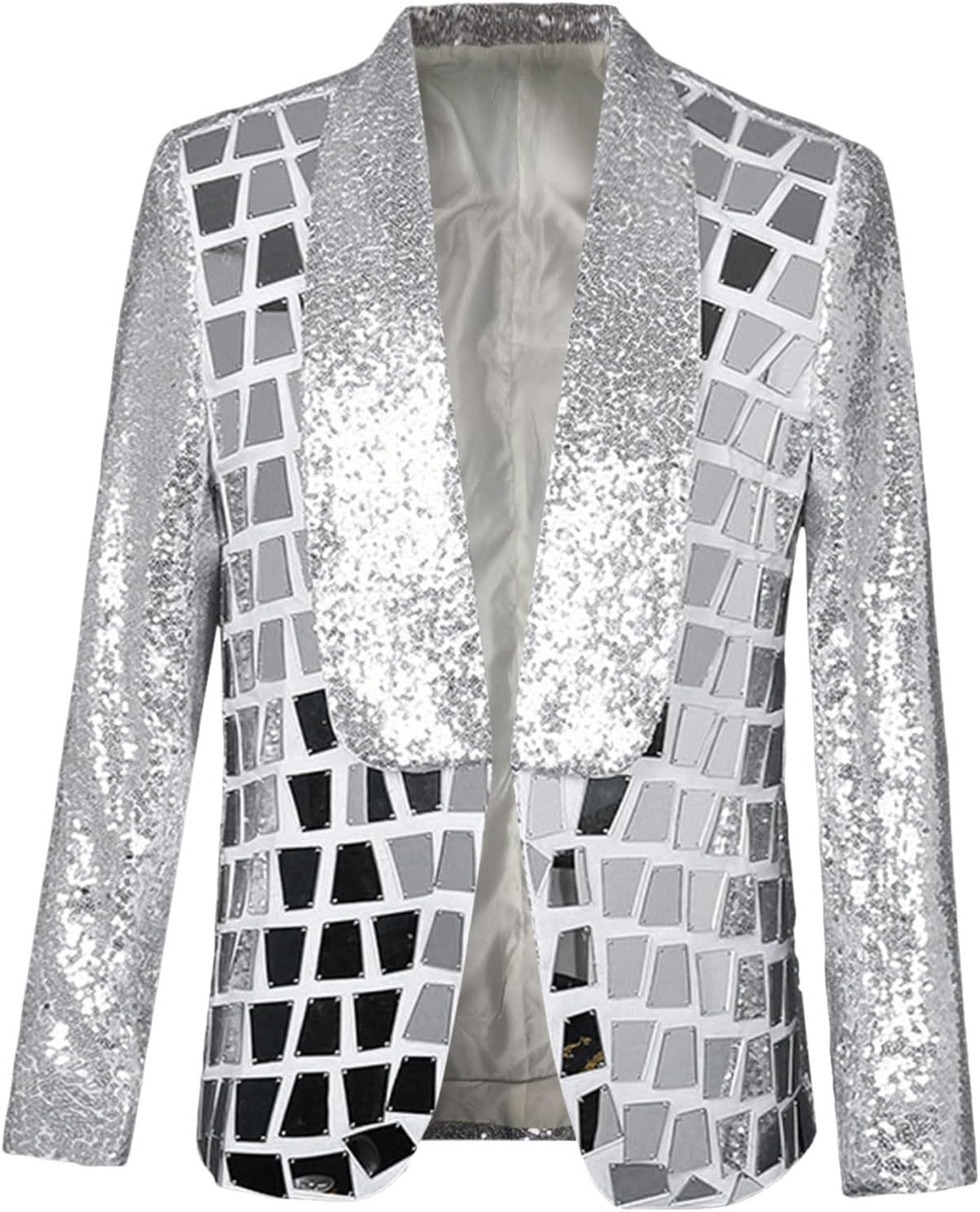 Pailletten Sakko Herren Schwarz-Gold - Glitzer Blazer Für Party & Karneval