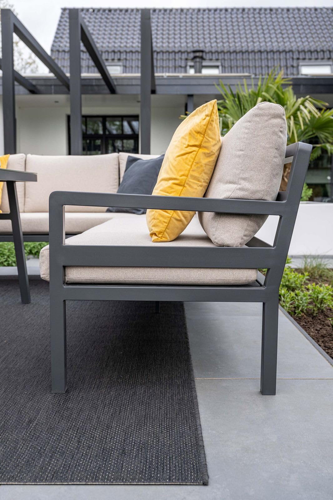 PEGASO Garden Impressions Corsica Lounge Dining Set - 4-TLG. | Aluminium Gartenmöbel wetterfest