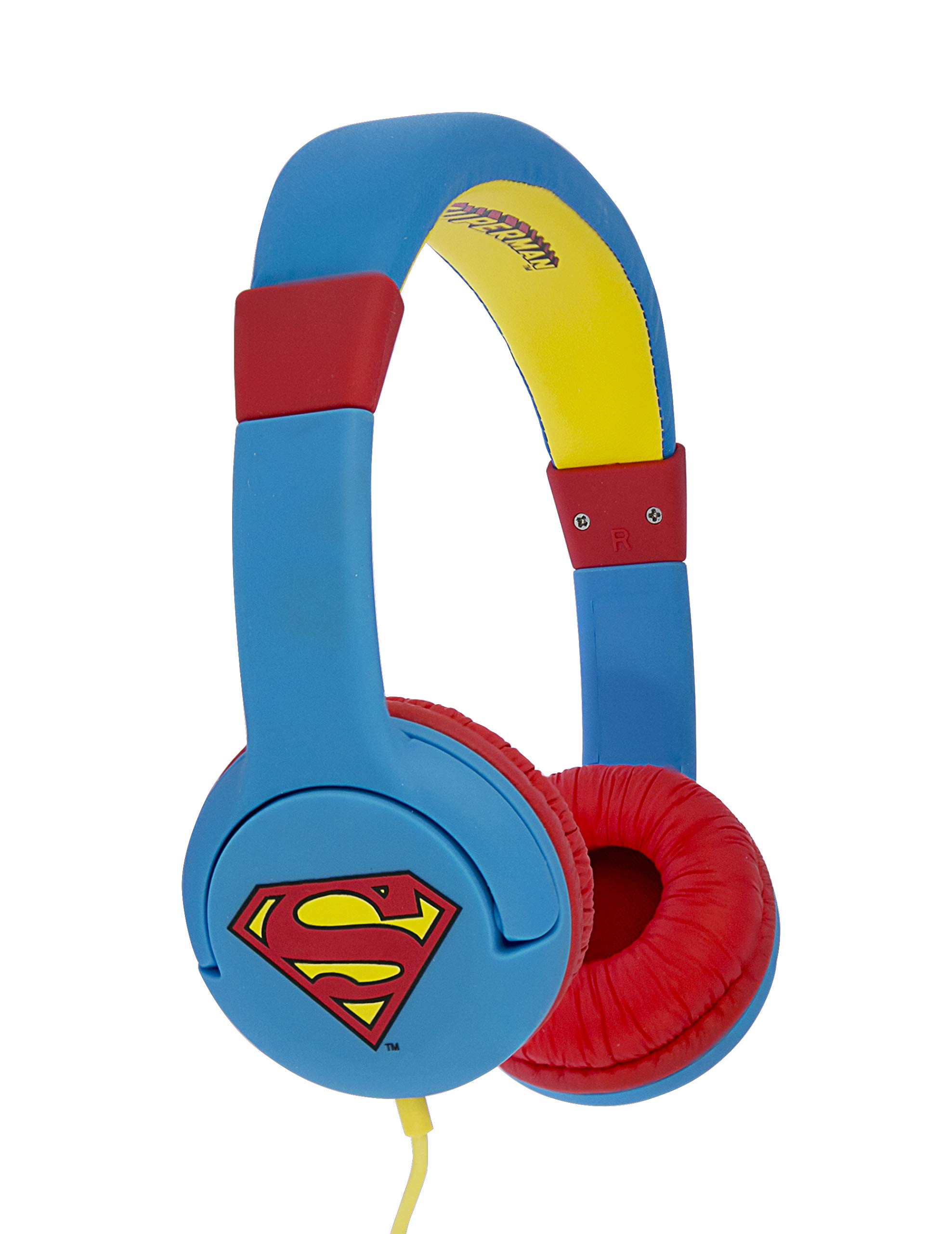 OTL Auriculares Infantiles Superman con Volumen Limitado para NIÑOS DE 3 A 7 AÑOS