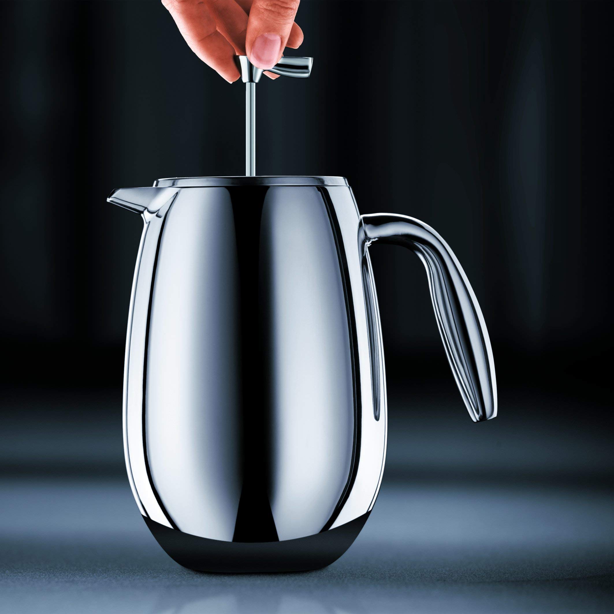 Bodum Doppelwandiger French Press Columbia - 1,5L / 12 Tassen - Edelstahl Matt - Spülmaschinenfest Kaffeebereiter