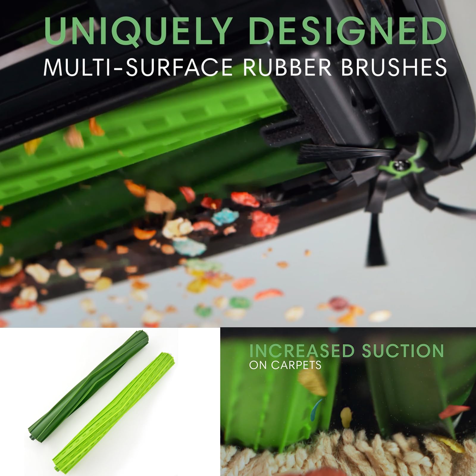Amazon.com: 4 Set s9 replacement rollers Compatible with iRobot
