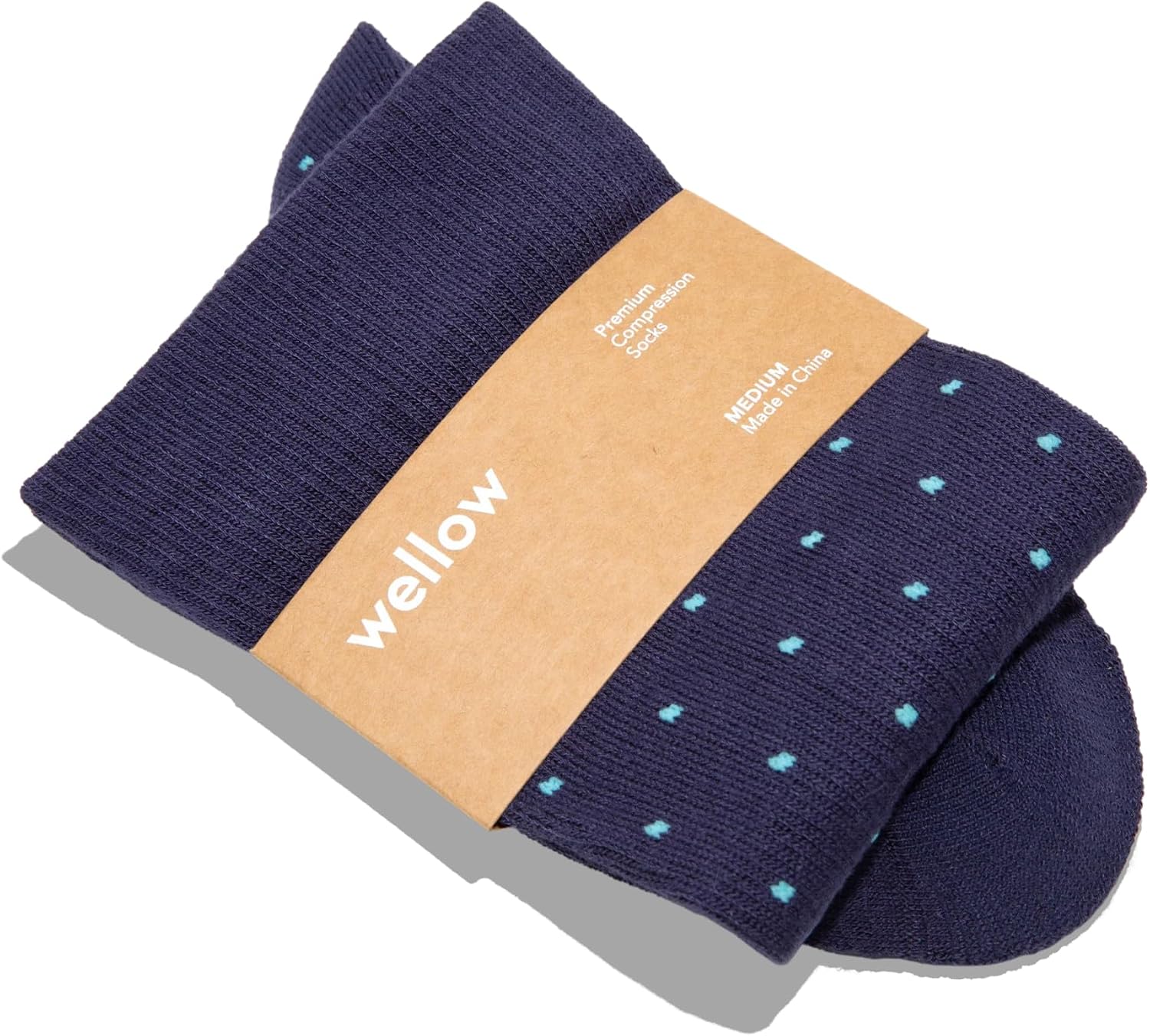 Wellow Dots Collection Knee High Compression Socks 18–25 mmHg
