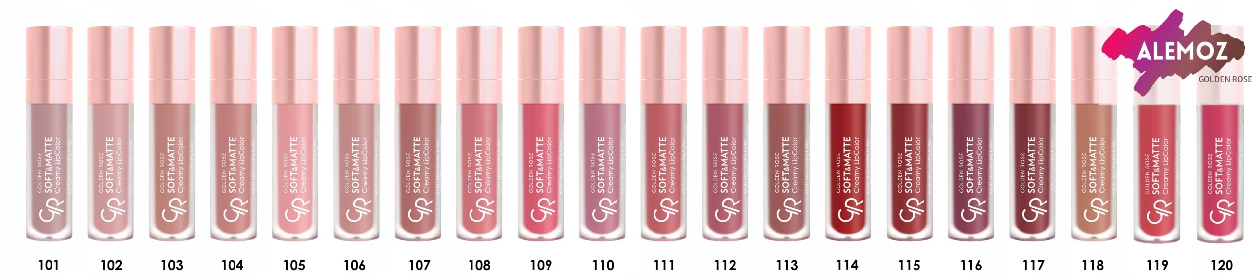 Golden Rose Soft & Matte Creamy Lipcolor No: 110 - Kurutmayan Yumuşak Mat Likit Ruj