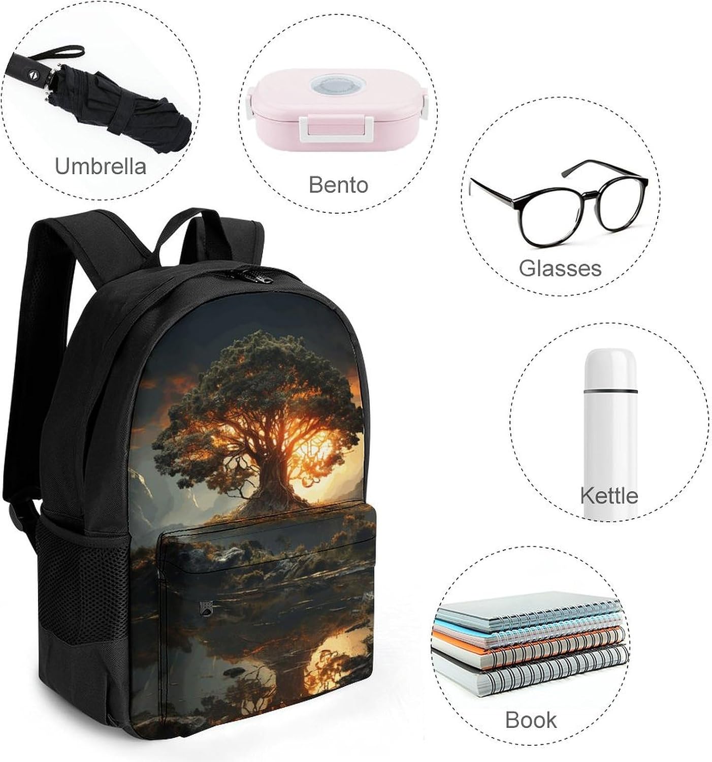 Natural Beauties Backpack Daypack Travel Backpack | Lightweight Casual Laptop Backpack for Women Men Aesthetic Travel Bag for Weekender Business Hiking Outdoor