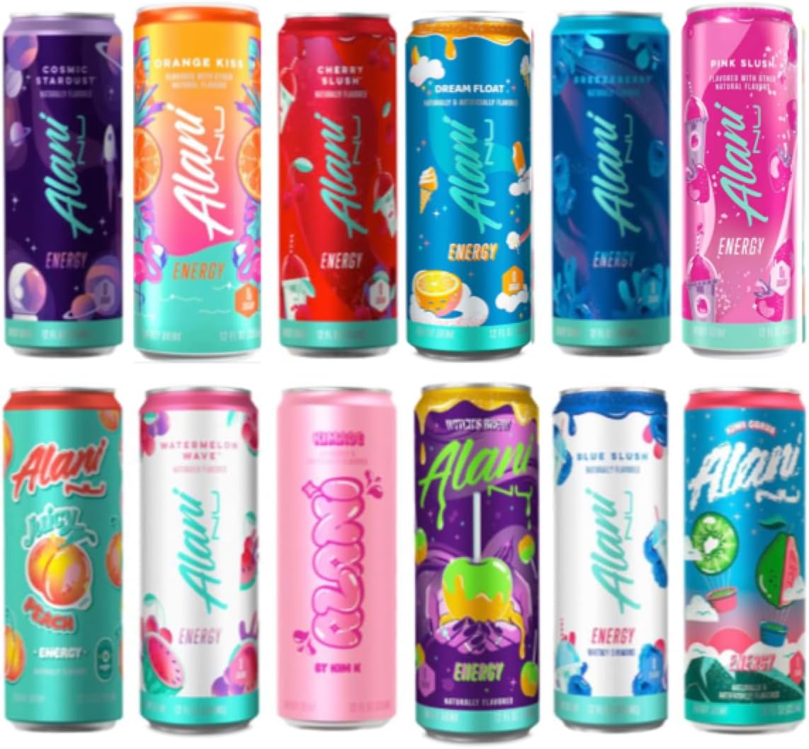 Alani Nu Energy Assorted Variety Pack 12 Cans Grocery