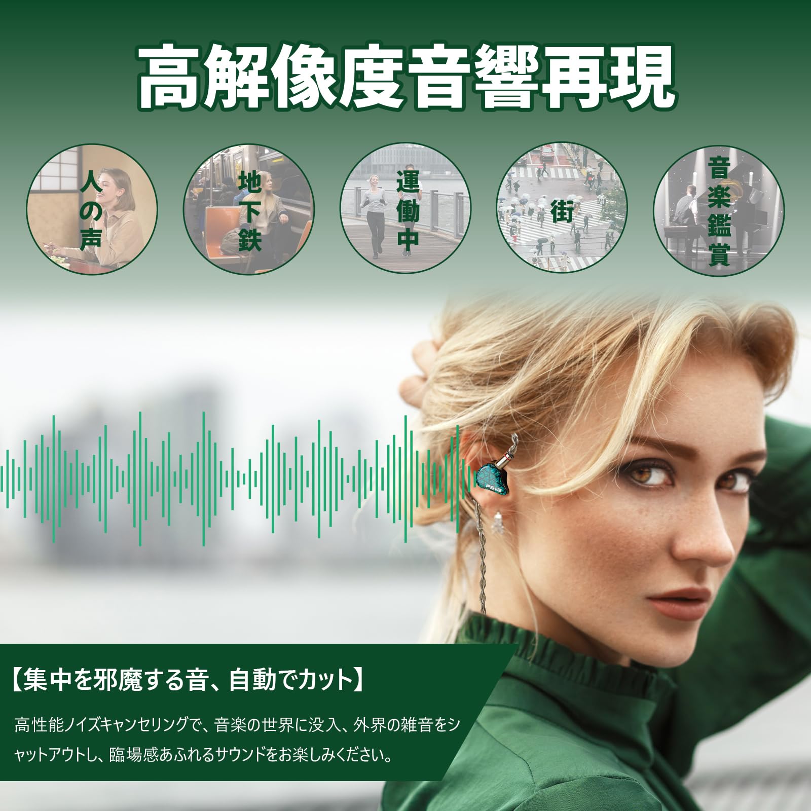 Amazon.co.jp: HiFiGo イヤモニ 有線イヤホン AFUL Performer 5+2