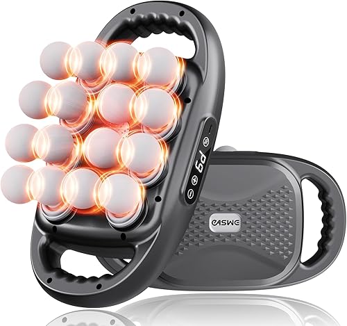 Pistola de masaje de 16 cabezas, masajeador corporal eléctrico de tejido profundo, herramienta profesional para aliviar hombros, espalda, cuello,