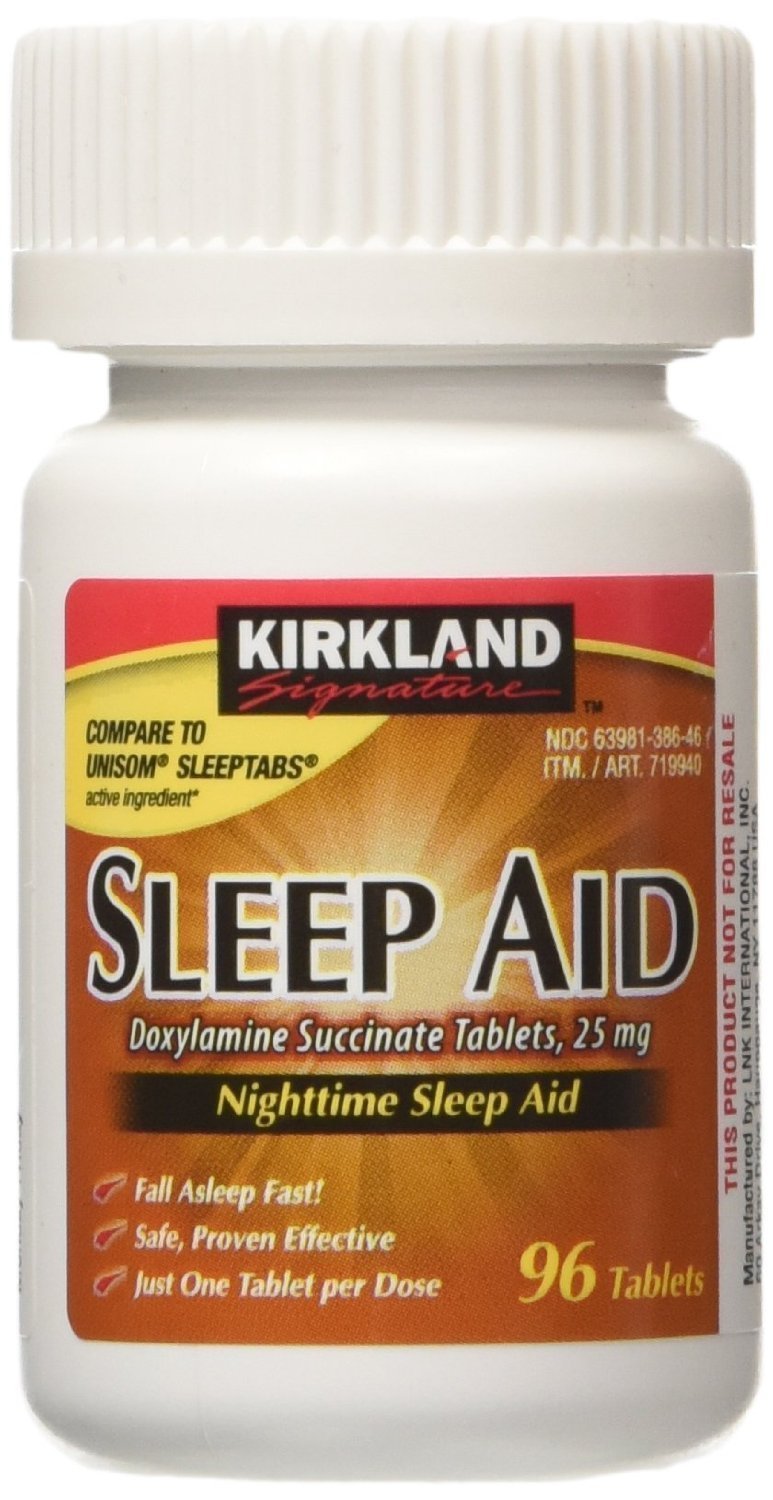 Kirkland Signature Nighttime Sleep Aid 25mg - 96 Tablets — Amazon image 3