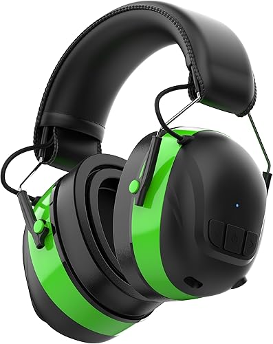 Miniatura 8 de Auriculares de protección auditiva Bluetooth 6.0 con tiempo de trabajo de 120 horas, SNR de 30 dB, calidad de sonido estéreo superior, botones más