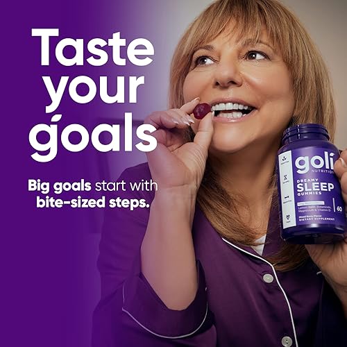 Miniatura 2 de Goli Dreamy Sleep Gummy - 180 Count - Melatonin Vitamin D Magnesium and Lemon Balm Extract - Gelatin-Free Gluten-Free Vegan  Non-GMO