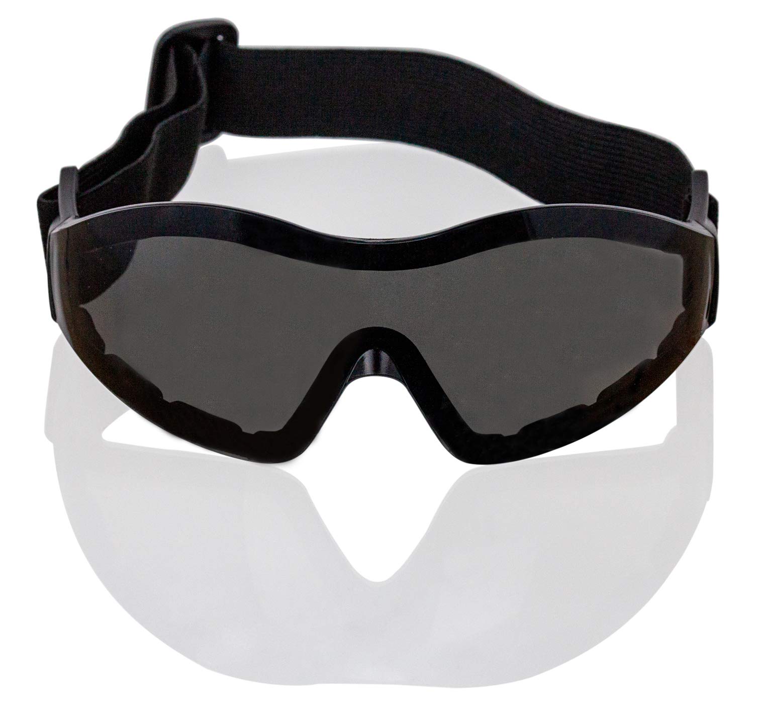 Safe Handler Mirage Black Safety Goggles | UV Protected, Anti-Scratch, Anti-Fog, Outdoor Activity Wind Resistant Eyewear for Men and Women, with a Protective Pouch