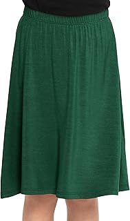 Youth Girls Flowy A-Line Skirt Knee Length and Ankle Length | Kids | Sizes 4-16