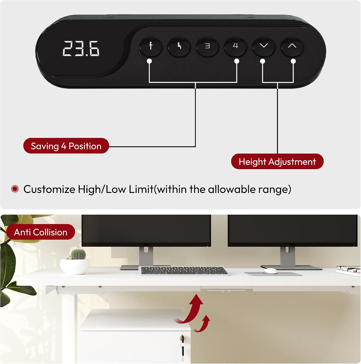 SANODESK E5 Control Panel with buttons and display