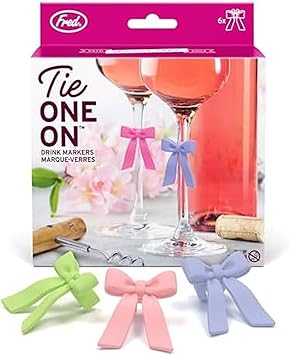 Genuine Fred TIE ONE ON Bow Drink Markers