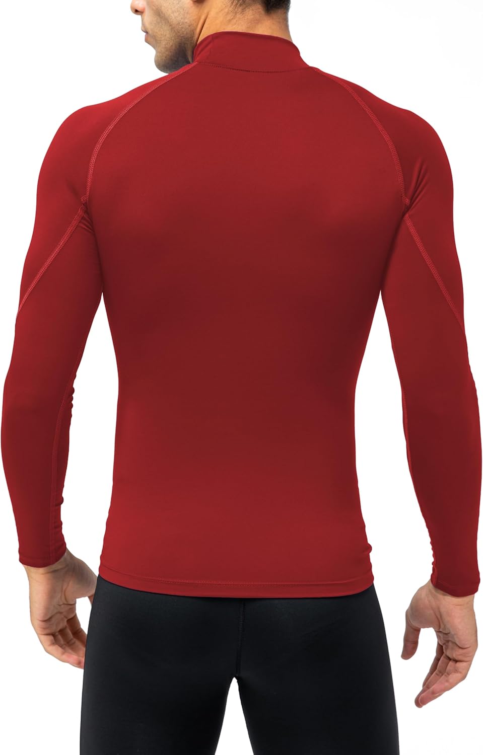 Men's Athletic Compression Shirts Long Sleeve Workout T-Shirt Mock Turtleneck Base Layer Undershirt Tops