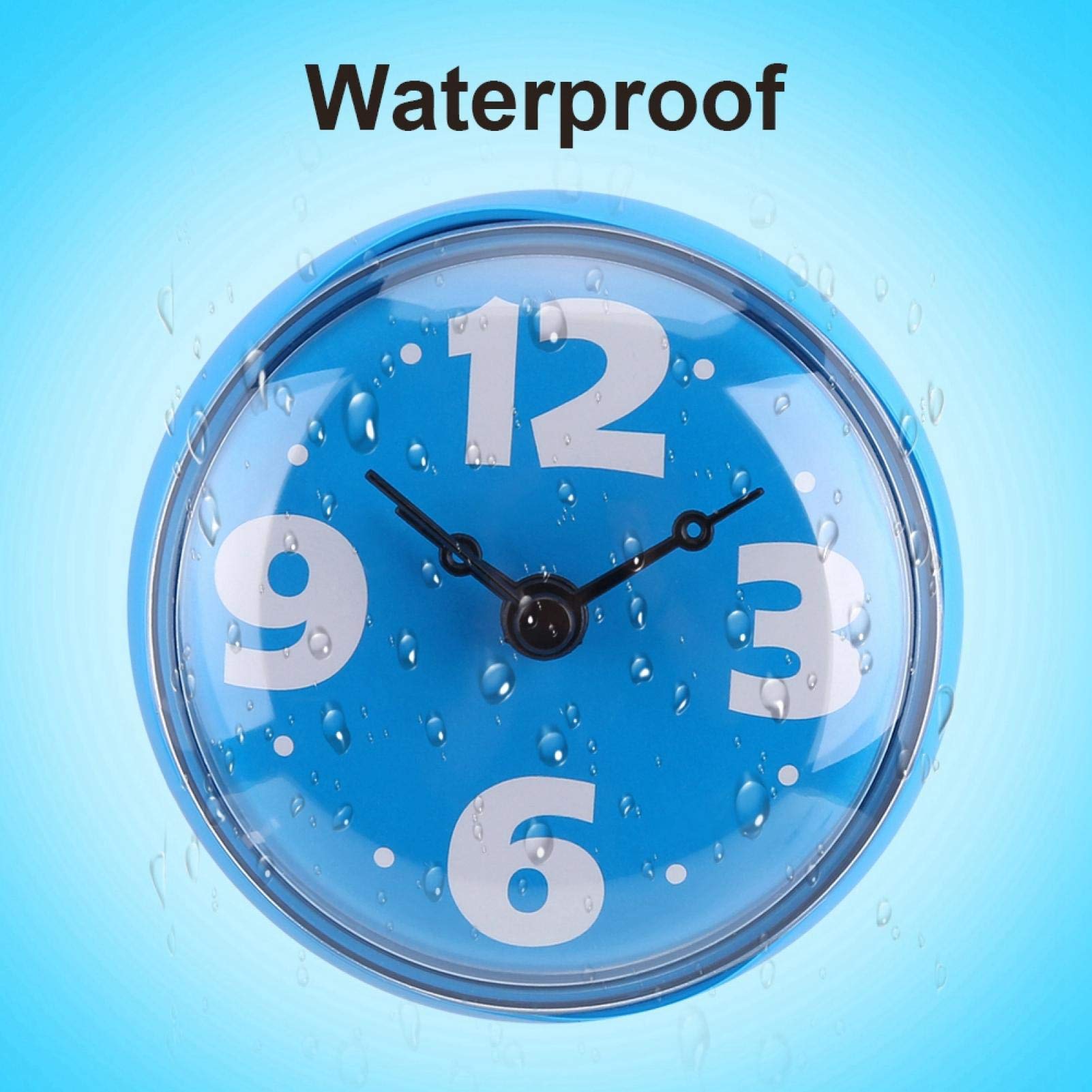 WaterProofClock - Compacte Zuignap Klok voor Badkamer WaterProofClock - Compacte Zuignap Klok voor Badkamer