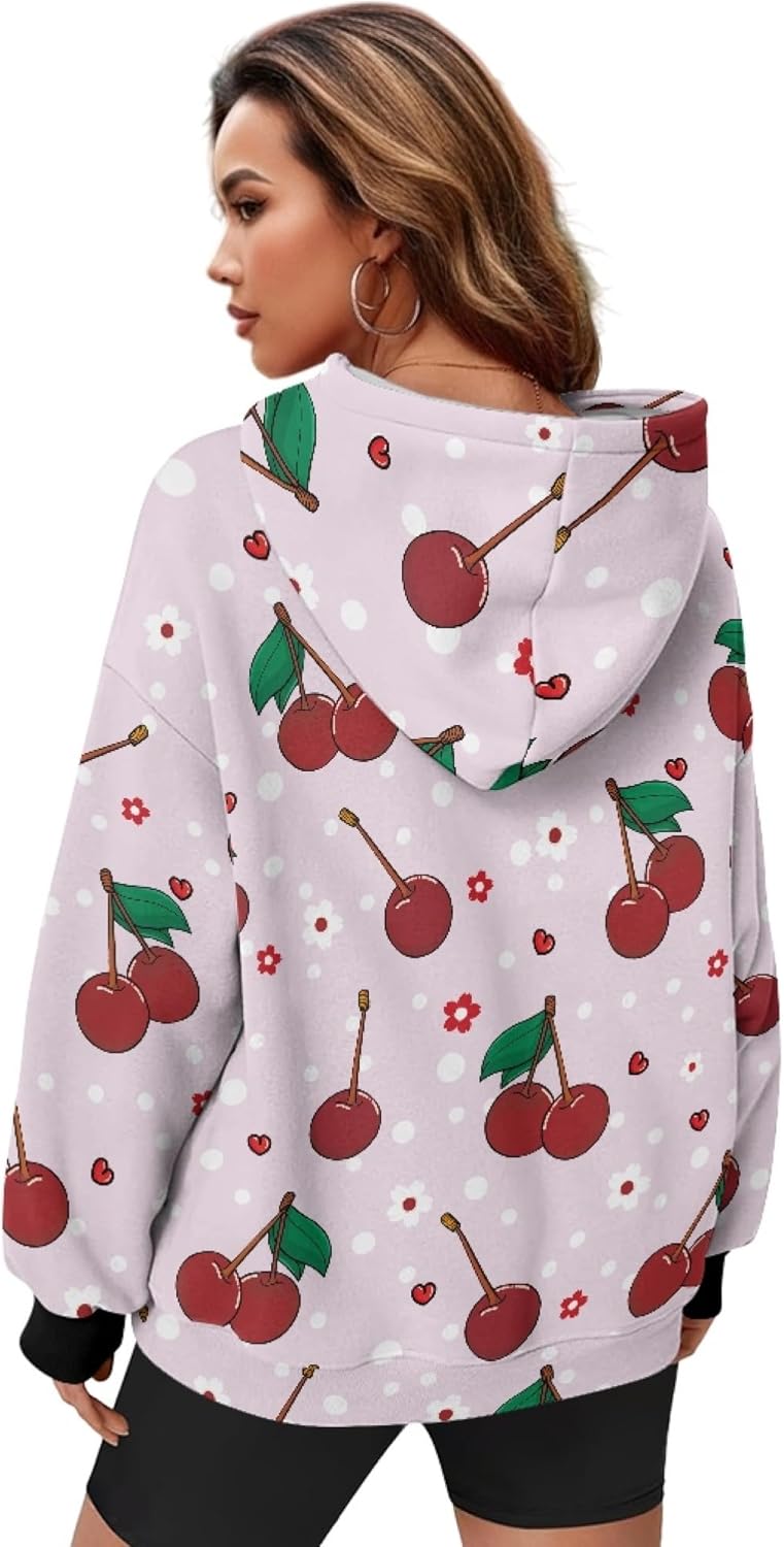 Womens Oversized Hoodies Fleece Athletic Sweatshirt Fashion Hooded Sweatshirt Hiking Winter Pullover Tops