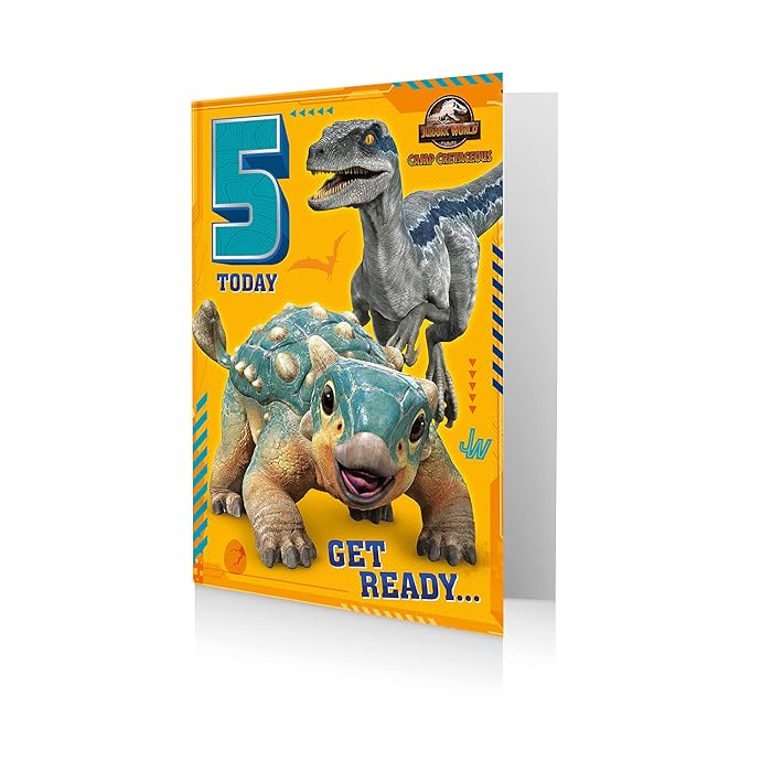 Buy Age 5 Jurassic World Card, Happy 5th Birthday Card Jurassic World