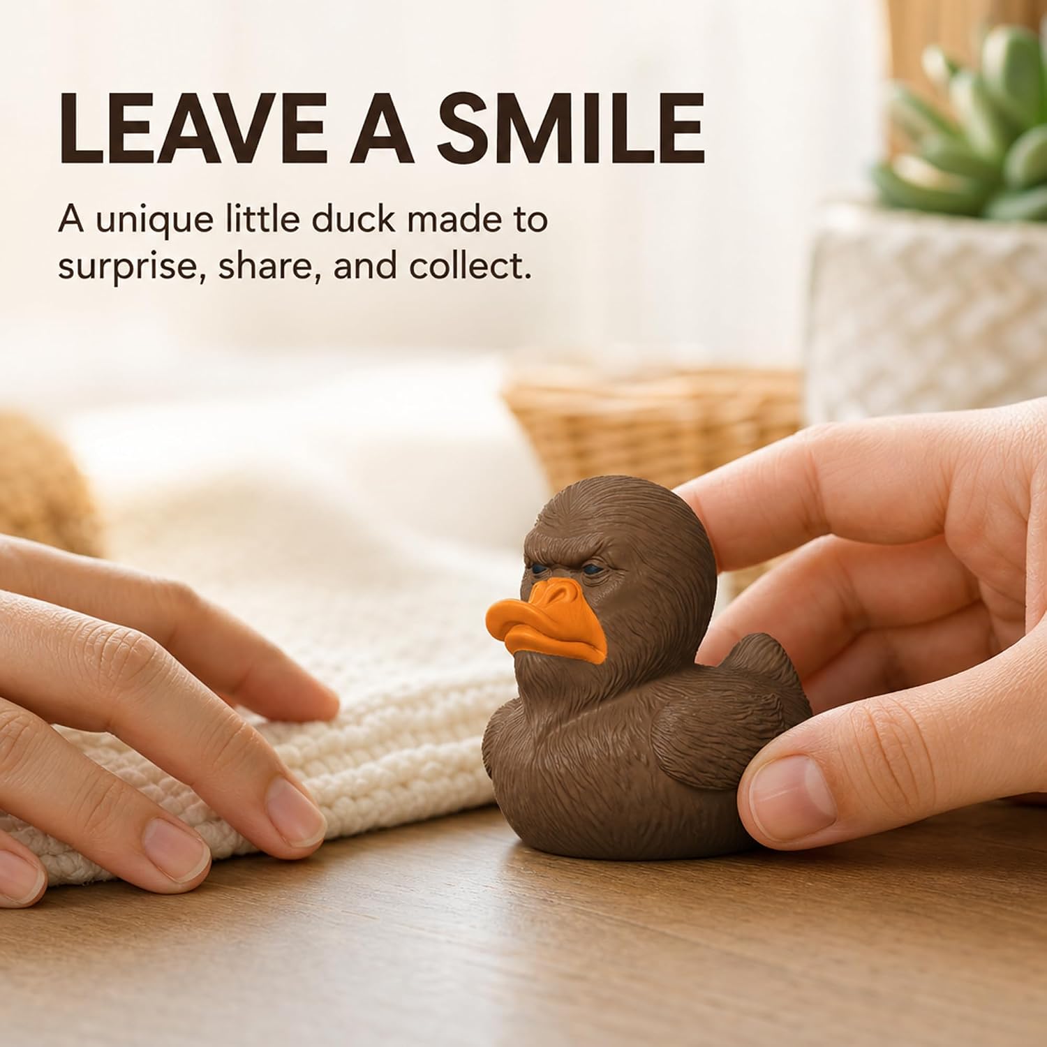 3D Printed Bigfoot Duck Collectible Compatible with Jeep Ducking – Cruise Duck Hiding Surprise, Dashboard Decor, Desk Display Figure, Novelty Gift image 2