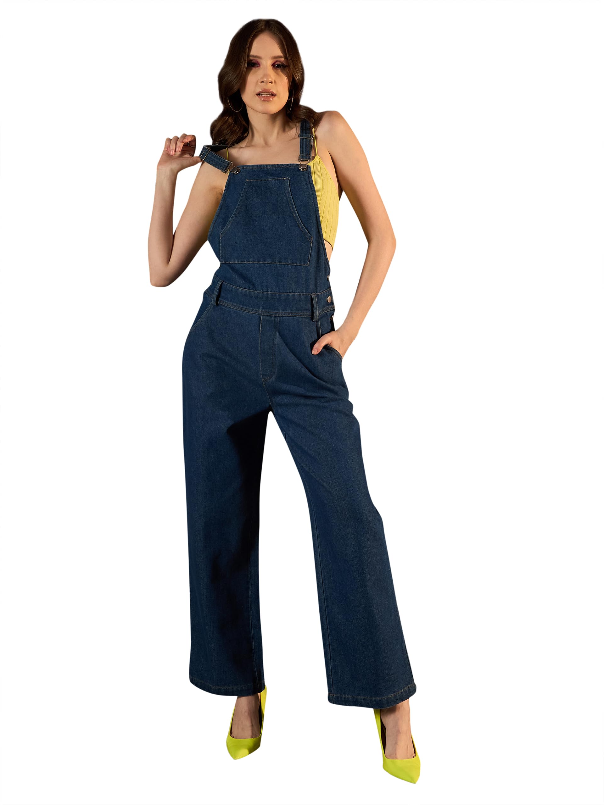 Women's Denim Dungaree (T shirt not included)()