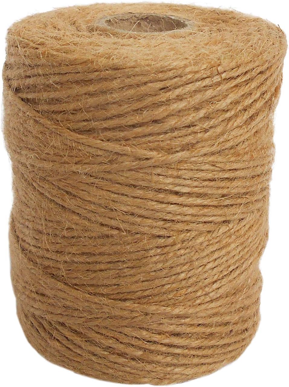 ANSIO Natural Jute Twine, 101 m / 333 ft โ 2 mm 3-ply Rustic Brown Garden Twine String for Crafts, Floristry, Gift Wrapping & Plant Tying - Pack of 1