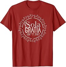 5 SOLAS Reformation SOLA GRATIA COLOR T Shirts Tees T-Shirt