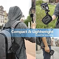 Vista 7 de JSVER Mini funda de transporte para GoPro Hero 13/12/11/10/9/8/7/6/5/4/3, DJI Osmo Action, AKASO EK7000 / EK7000 Pro / V50 Pro/Brave 4, Campark