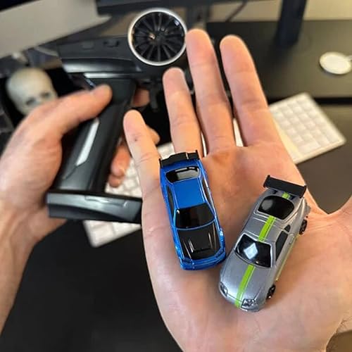 Miniatura 2 de Coche RC Drift de mesa, autos RC Drift para adultos, auto RC de deriva a escala 176 con giroscopio mini RTR proporcional completo 2.4GHZ control