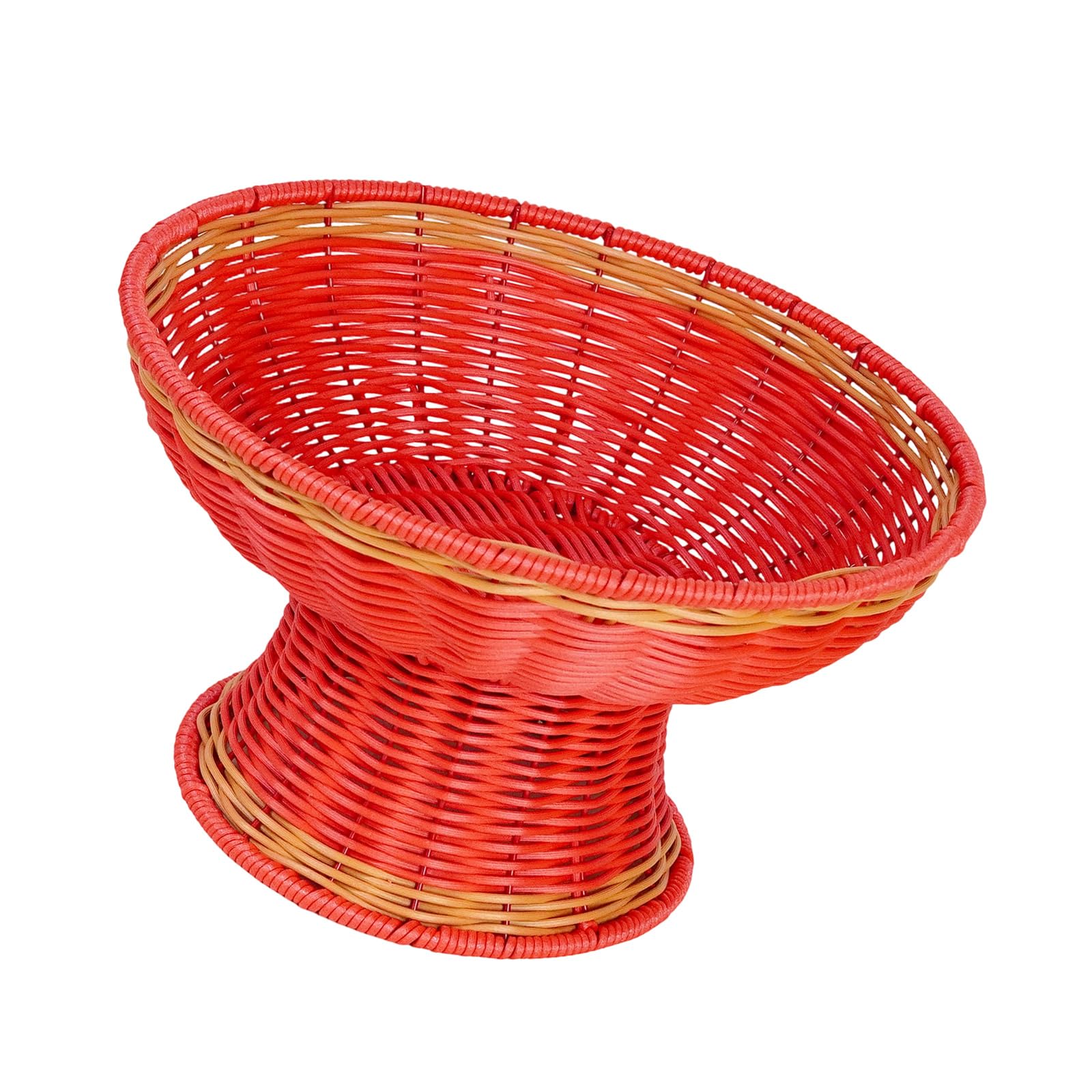 BOYANDM Sturdy Imitation Rattan Container Multipurpose Use in Kitchen Bathroom Offices Waterproof Fruit Container Multipurpose Storage Bin