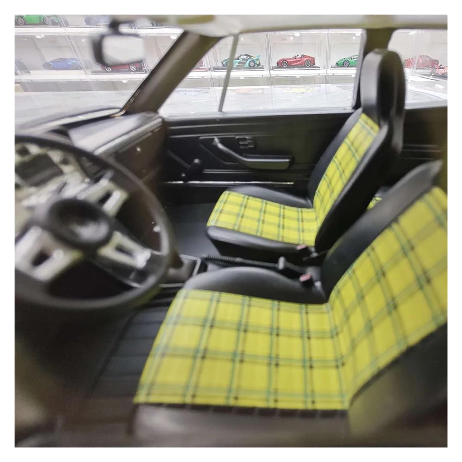 Metallo Scala Replica Resina 1 18 Adatta Per Volkswagen Golf GTI MK1 Modello Di Auto Statica Simulata Decorazione Per La Casa Hobby Veicoli Giochi Set