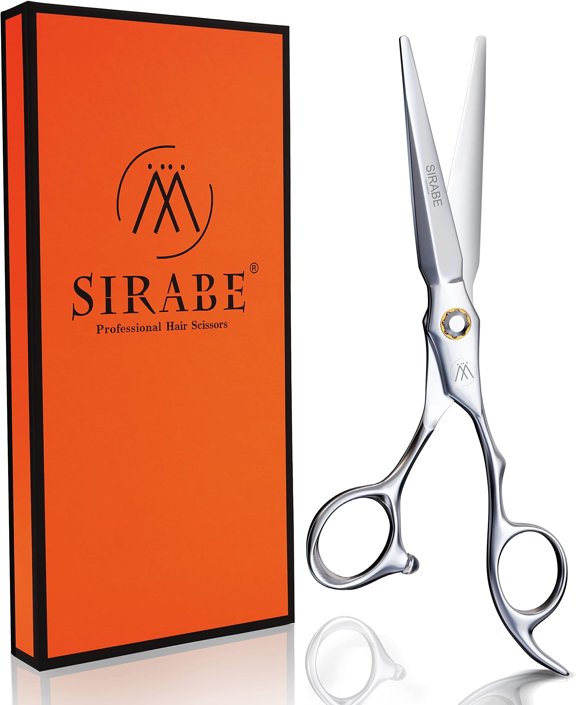 Sirabe HIGH-END Professional Hair Cutting Scissors Shears - Ultra Sharp Blades for Precise Cutting - Barber Shears Haircut Scissors 440C Stainless Steel for Salon Hairstyling & Home Hairdressing