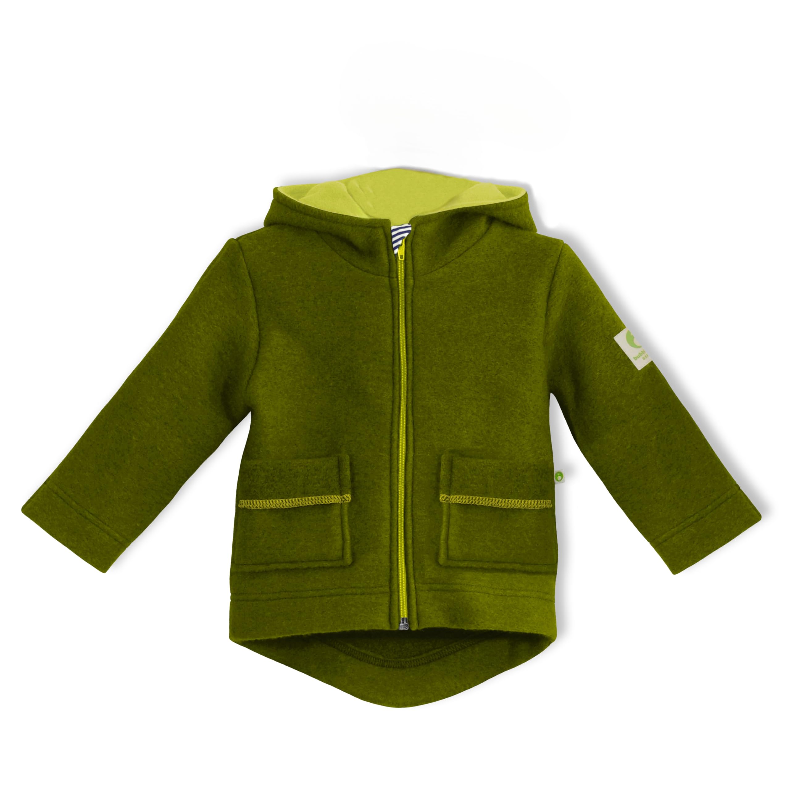 Unisex Baby Mädchen Jungen Herbst Winter - Jacke Allo Soft Walk Wolle (74-80 (6-12 Monate), gras)