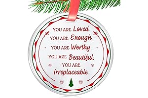#1 Inspirational Love Christmas Ornament- Gift For Friend- You are Loved Enough