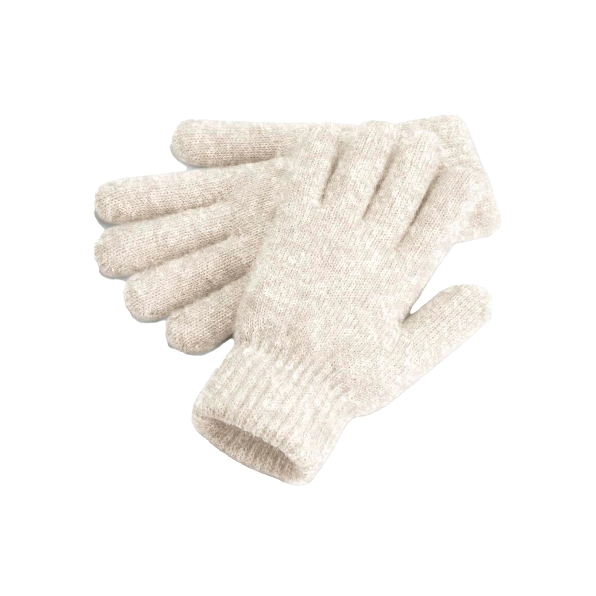 Beechfield® B387 Cosy Ribbed Cuff Gloves - Almond Marl
