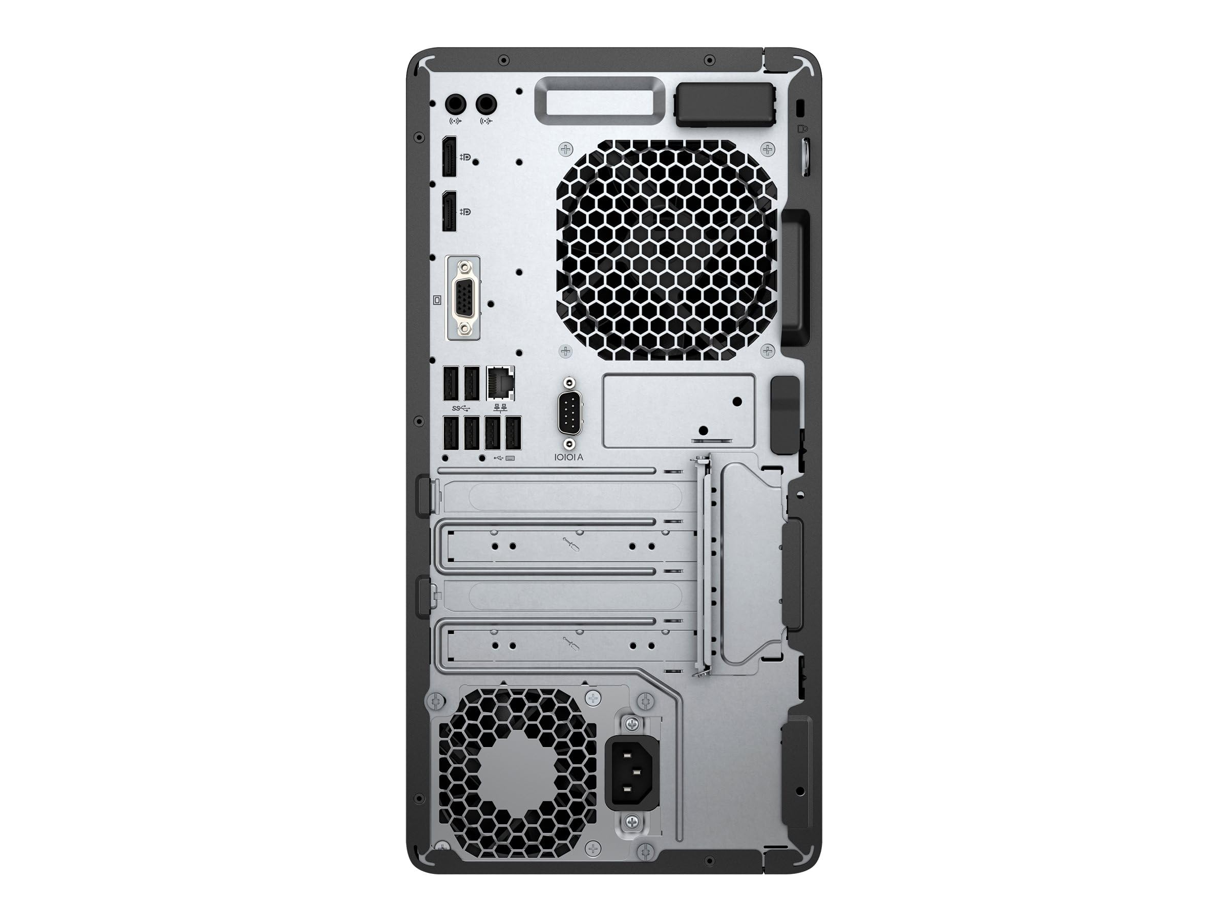 HP EliteDesk 705 G4 Mini Tower Desktop Computer, AMD Ryzen 5 2400G, 8GB RAM, 256GB SSD, WiFi, Bluetooth, Tastiera US QWERTY, Windows 11 Pro (Ricondizionato)