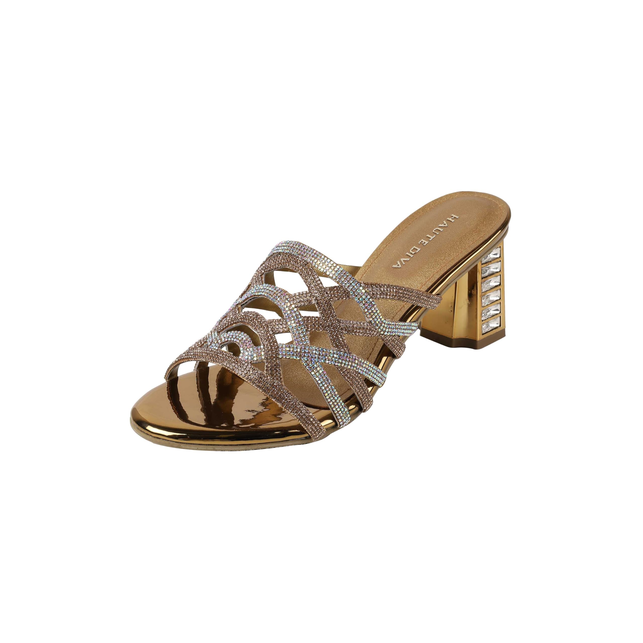 Women's Open Ethnic - Mojaris with Block Heel-image-32
