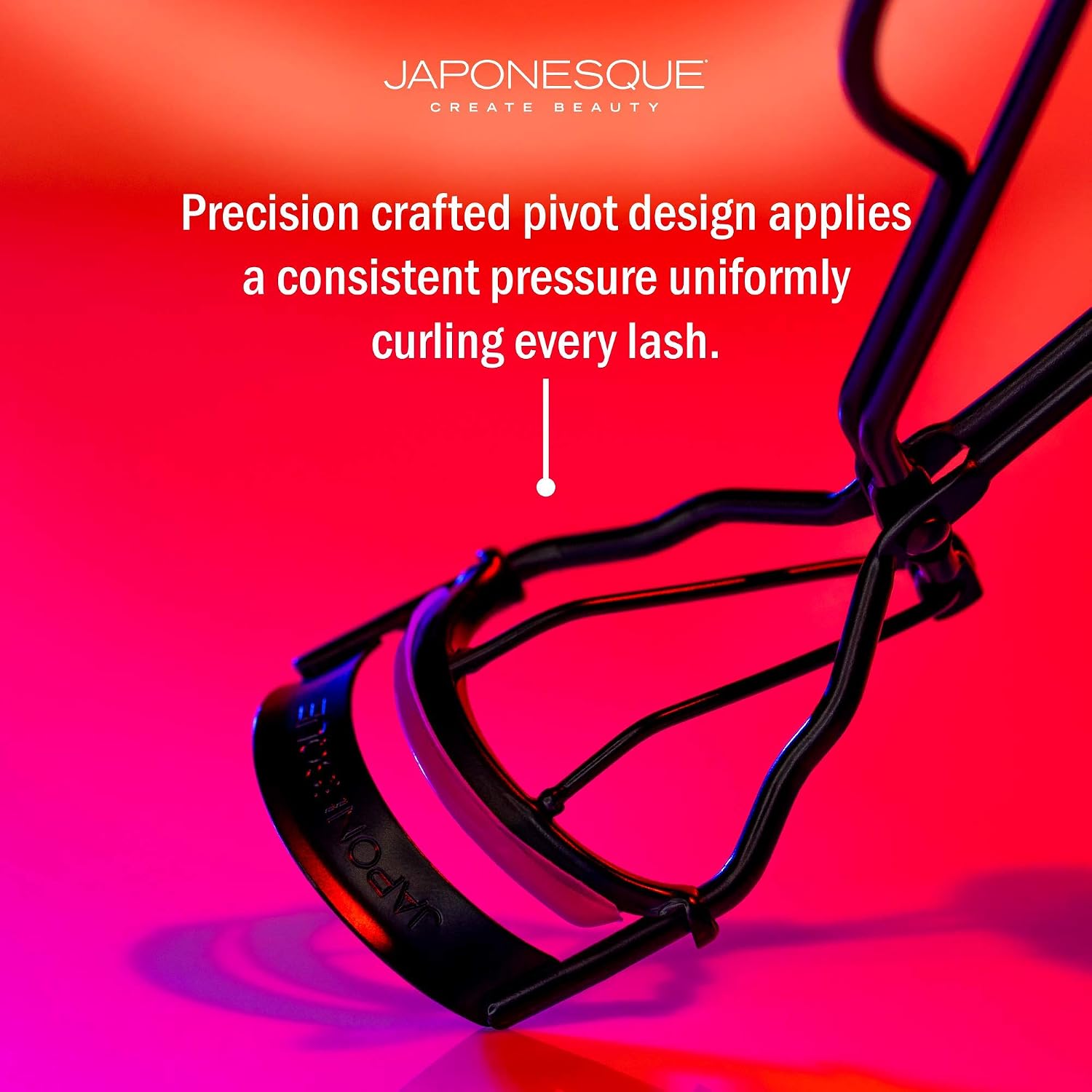 JAPONESQUE Volumizing Eyelash Curler, Professional Eyelash Curler with Replacement Pad