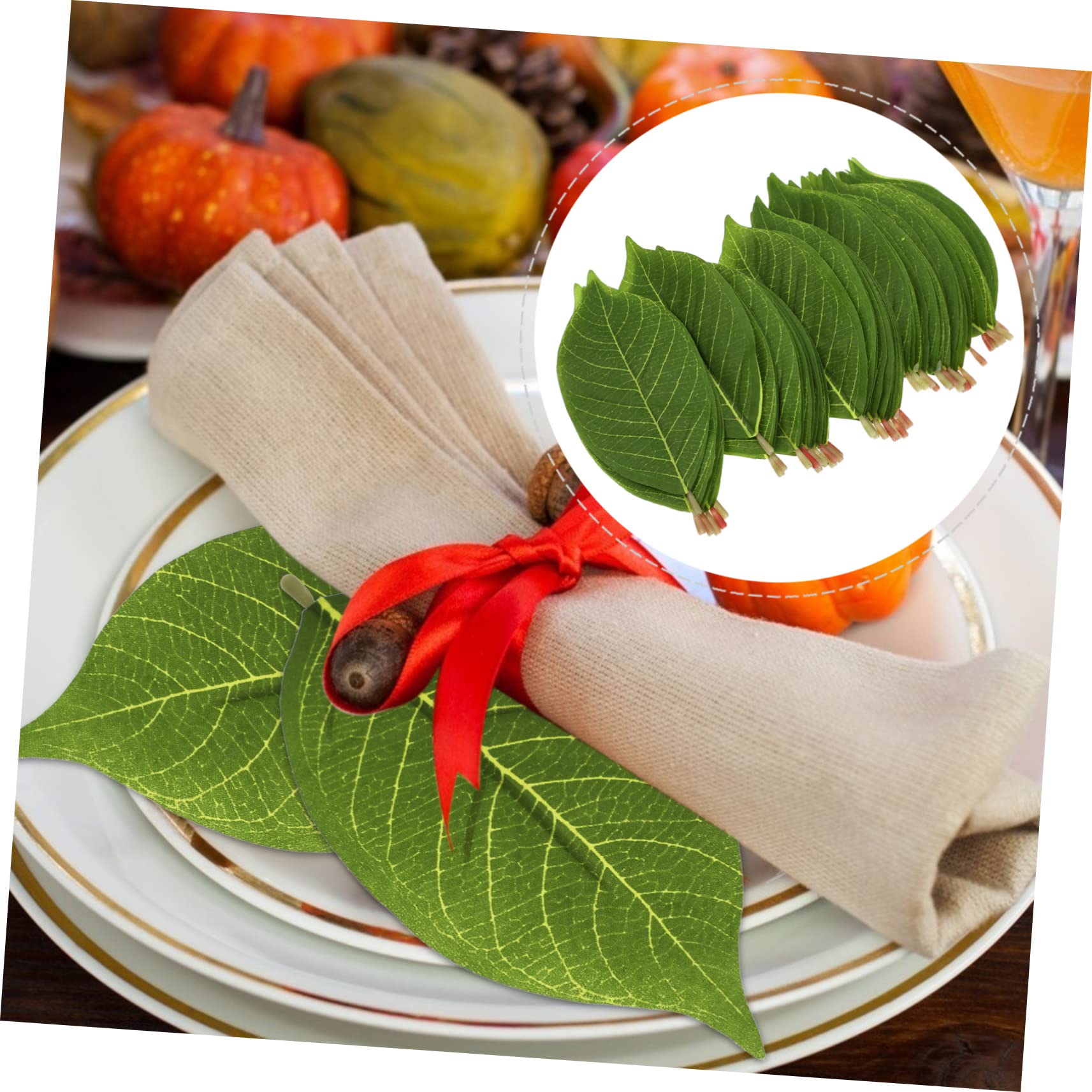 LIFKOME 3sets Realistische Künstliche Pflanze Wohnkultur Gefälschte Grüne Blätter Szene Decor Einfache Wartung 50 Stücke * 3