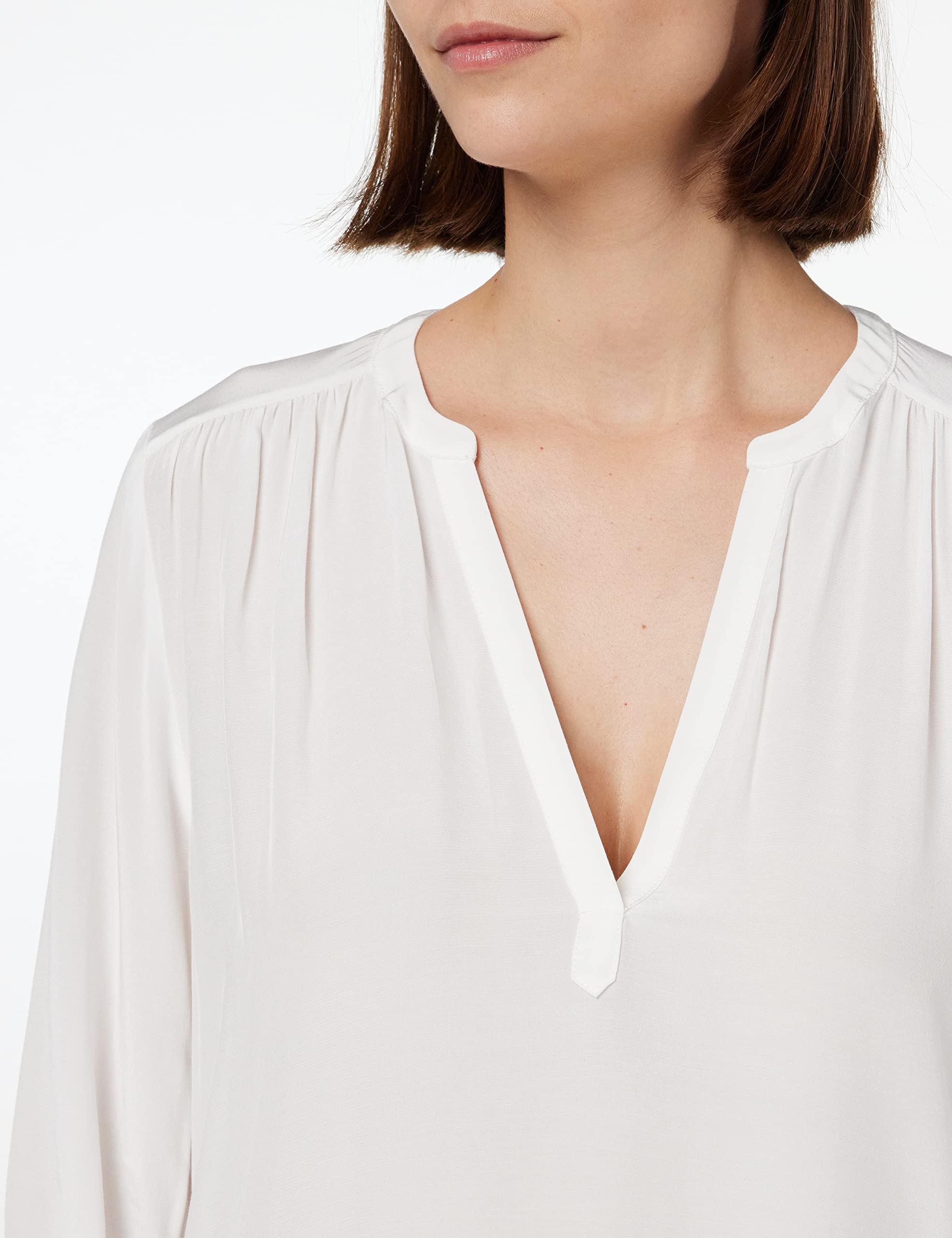 Tommy Hilfiger Vis Solid V-Neck Blouse LS Ww0ww38350 Blusas Mujer