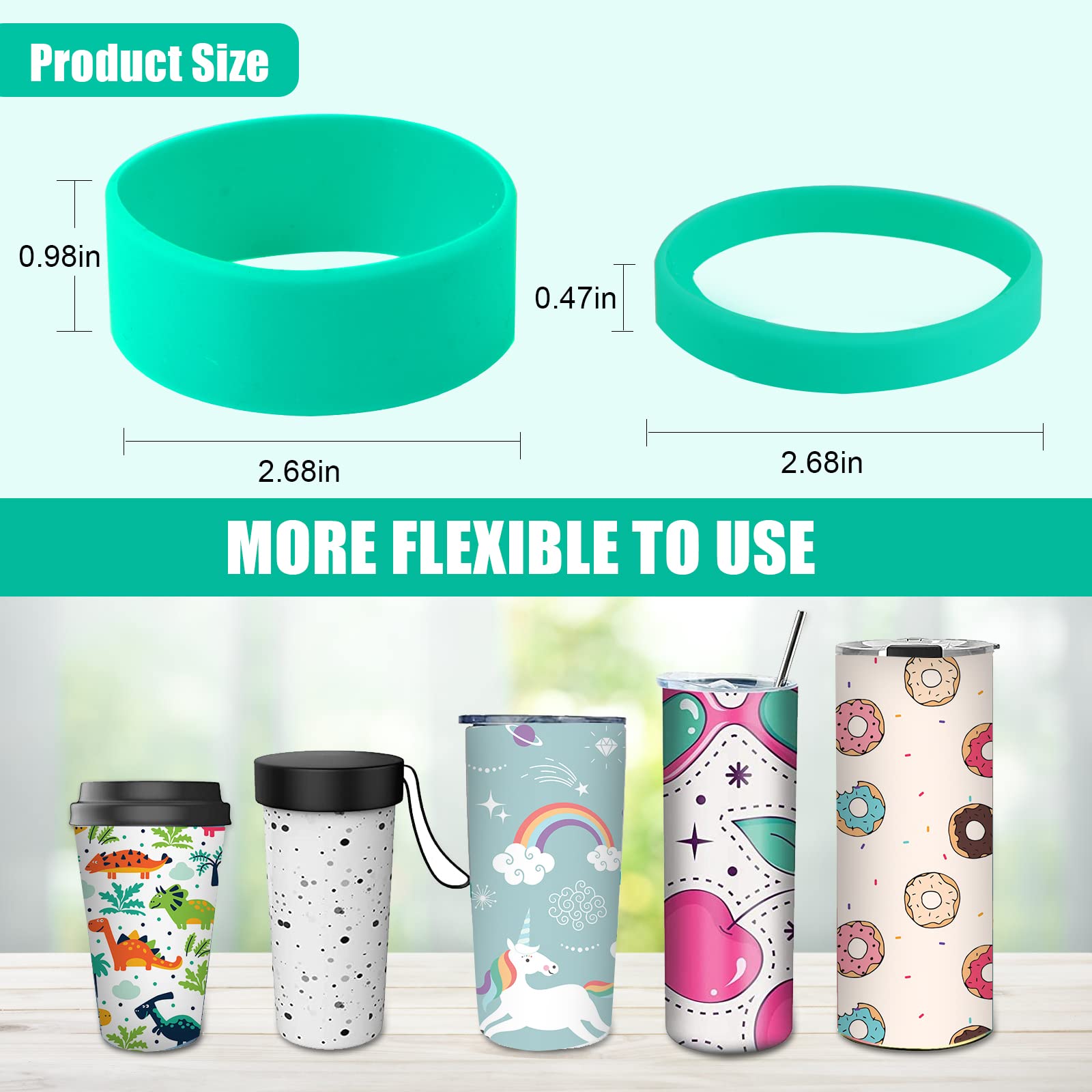 Buy Sublimation Blanks Silicone Bands Kit for Sublimation Tumblers 20